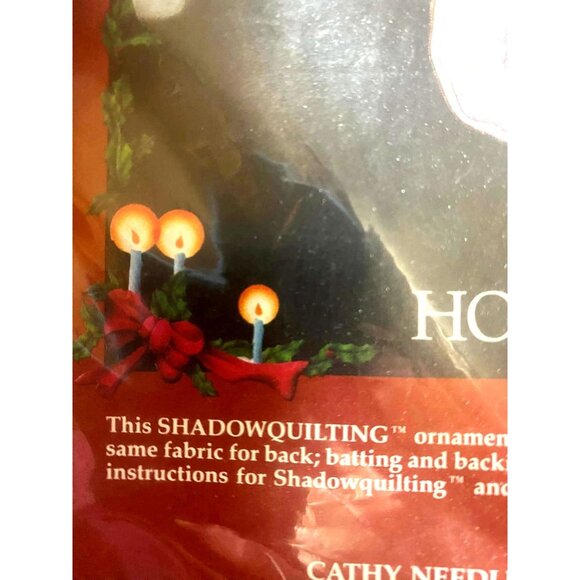 Cathy's Needlecrafting Kit #6933 Shadow Quilting ORNAMENTS Kit Vintage Christmas - Picture 3 of 4